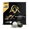Café ristretto en cápsulas L'Or Espresso compatible con Nespresso 20 unidades de 5,2 g