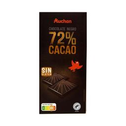 PRODUCTO ALCAMPO Tableta de chocolate negro 72 % cacao 100 g