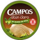 Atún claro en aceite de oliva campos, lata 160 g