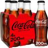 Refresco de cola zero coca cola, pack 4x20 cl