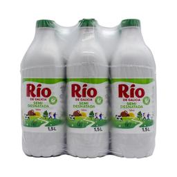 RÍO Leche semidesnatada de vaca, de origen gallego 6 x 1.5 l