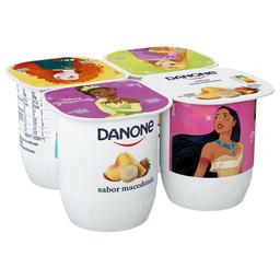 DANONE Yogur con sabor a macedonia, elaborado con fermentos naturales  4 x 120 g