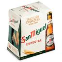Cerveza San Miguel especial Lager pack de 6 botellas de 25 cl