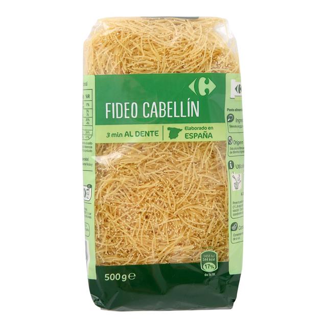 Fideo cabellín Carrefour 500 g