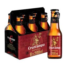 CRUZCAMPO Especial Cervezas rubias pack 6 uds. x 20 cl