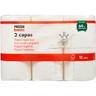 Papel higiénico 2 capas eroski basic, paquete 12 rollos