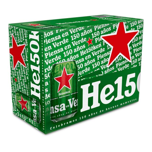 Cerveza Heineken Lager pack de 12 latas de 33 cl