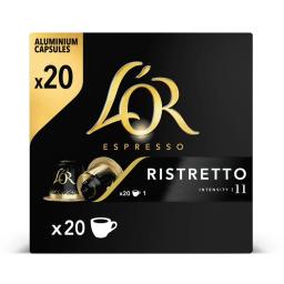 Café espresso ristretto intensidad 11 L´or 20 caps