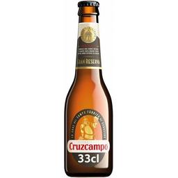 Cerveza gran reserva cruz campo, botellín 33 cl
