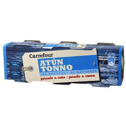 Atún al natural Carrefour pack de 3 latas de 56 g