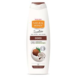 Gel de ducha coco Natural Honey botella 650 ml