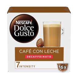 Café cápsulas Nescafé DOLCE GUSTO café con leche descafeinado 16 uds. 160 g