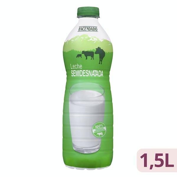 Leche semidesnatada Hacendado