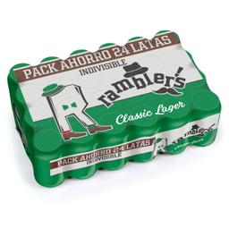 Cerveza lager  Ramblers de Dia lata 24 x 33 cl