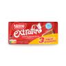 Chocolate con leche NESTLE extrafino pack 3x125 g