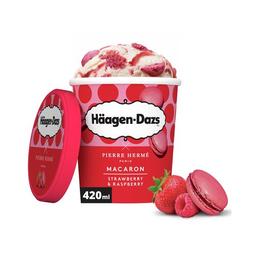 HÄAGEN-DAZS Helado de macaron fresa y frambuesa 420 ml