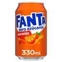 Refresco FANTA naranja zero lata 33 cl