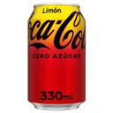 Coca Cola zero azúcar sabor limón lata 33 cl