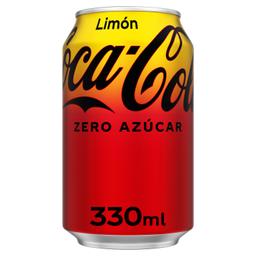 Coca Cola zero azúcar sabor limón lata 33 cl