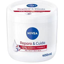 Crema corporal repara y cuida c/ glicerina nivea, tarro 400 ml