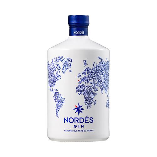 NORDÉS Ginebra con toques herbales, elaborada en Galicia botella 70 cl