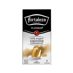 FORTALEZA PLATINIUM  Café en cápsulas aroma vainilla Madagascar I7, 10 uds