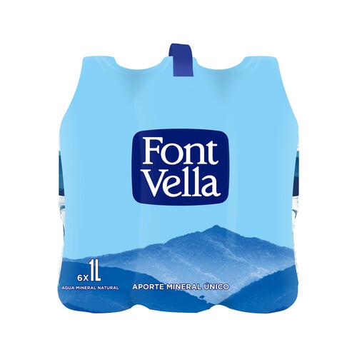 FONT VELLA Agua mineral pack 6 uds. x 1 l