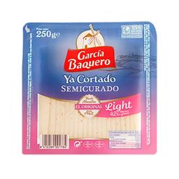 GARCÍA BAQUERO Queso mezcla semicurado lightde vaca, cabra y oveja cortado GARCÍA BAQUERO 250 g