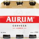 Cerveza aurum, pack botellín 6x25 cl