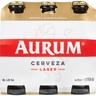 Cerveza aurum, pack botellín 6x25 cl