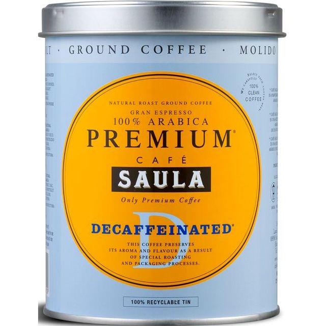 Café molido natural descafeinado Saula 250 g