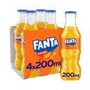 FANTA Refresco de naranja FANTA pack 4 uds. x 20 cl