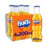FANTA Refresco de naranja FANTA pack 4 uds. x 20 cl