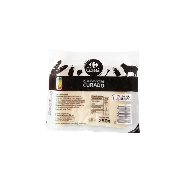 Queso de oveja curado Classic´ Carrefour cuña 250 g