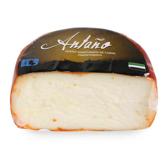 Queso semicurado de cabra pimientonado Antaño 1/2 pieza 400 g aprox