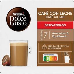 Café con leche descafeinado dolce gusto, caja 16 uds