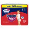 Pants 14-19 kg talla 6 dodot activity extra, paquete 35 uds