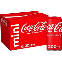 Refresco de cola coca cola, pack 6x20 cl