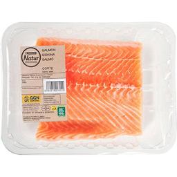 Corte de salmón eroski natur ggn, bandeja 600 g