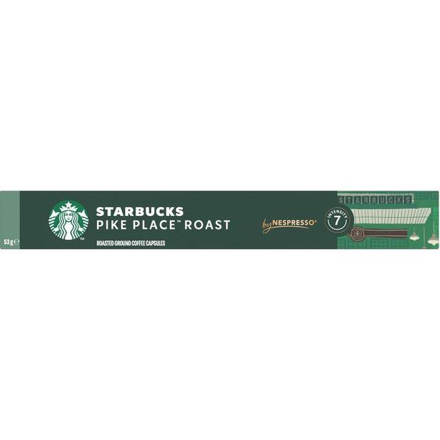 Café pike place compatible nespresso starbucks, caja 10 uds