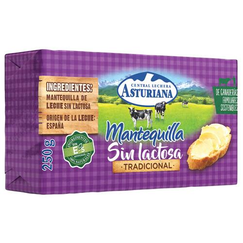 CENTRAL LECHERA ASTURIANA Pastilla de mantequilla tradicional sin lactosa CENTRAL LECHERA ASTURIANA 250 g