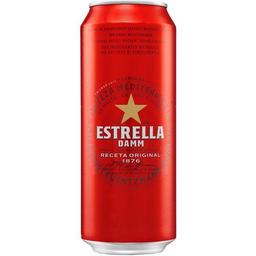 Cerveza estrella damm estrella, lata 50 cl
