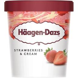 Helado de fresa haagen dazs, tarrina 400 g