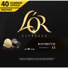Café ristrettro compatible nespresso l'or, caja 40 uds