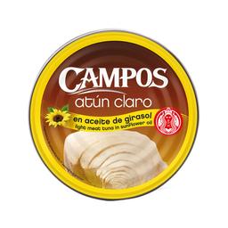 CAMPOS Atún claro en aceite de girasol lata de 104 g