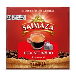 Café cápsulas SAIMAZA descafeinado 20 unidades 104 g