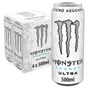 MONSTER Ultra white Bebida energética sin azúcar  pack 4 uds. x 50 cl