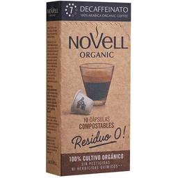 Café orgánico descafeinado comp. nespresso novell, caja 10 uds