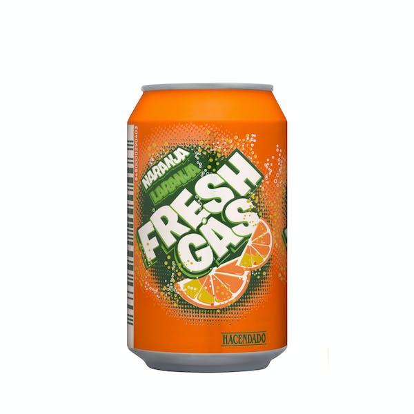 Refresco de naranja Hacendado fresh gas