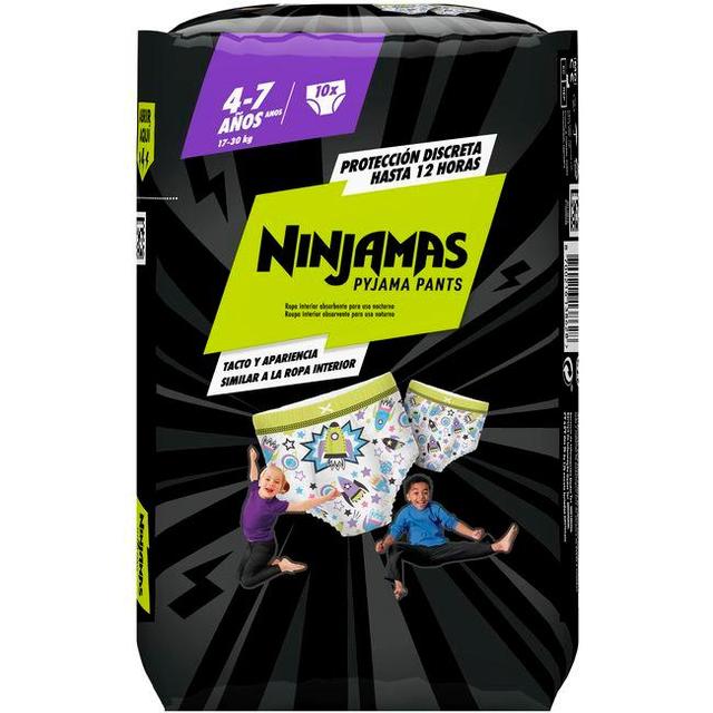 Ninjamas 17-30 kg talla 7 dodot cohete, paquete 10 uds